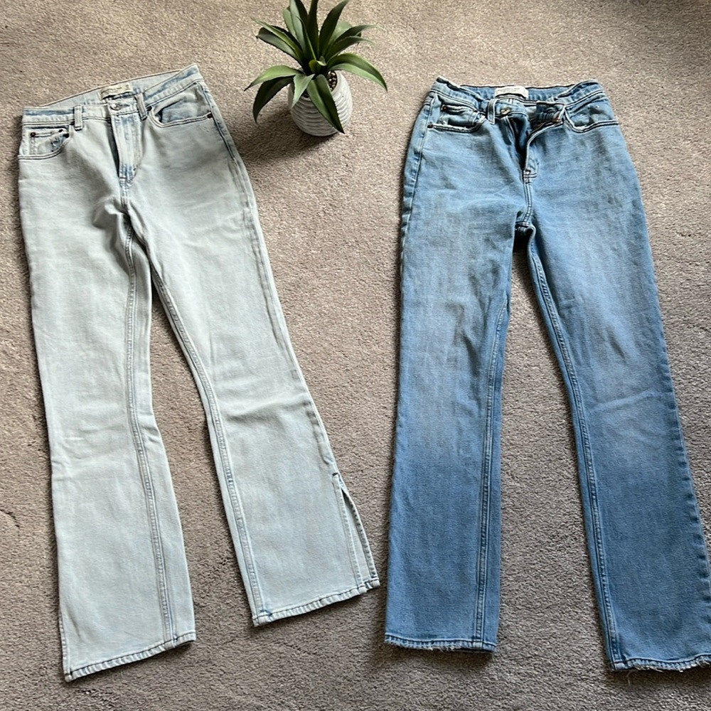 Lot of 2 pairs of Abercrombie jeans